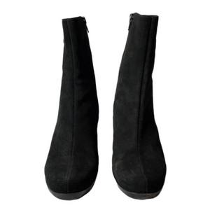 La CANADIENNE Black Suede Ankle Boots Size 9.5